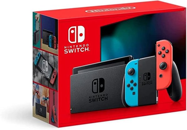 画像1: Nintendo Switch Joy-Con (L) ネオンブルー/ (R) ネオンレッド　新パッケージ版【新品】 (1)