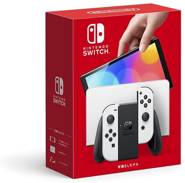 Nintendo Switch(有機ELモデル) Joy-Con(L)/(R) ホワイト【新品】 - AT
